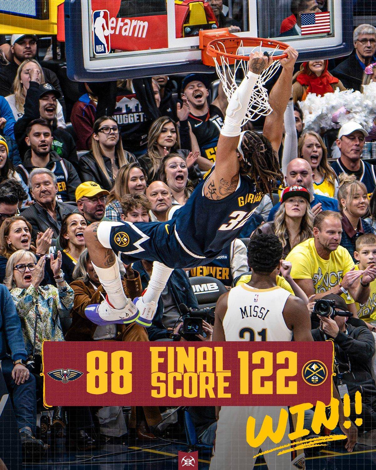 掘金完胜独行侠,锡安一己之力扛起全队 掘金完胜独行侠,锡安一己之力扛起全队