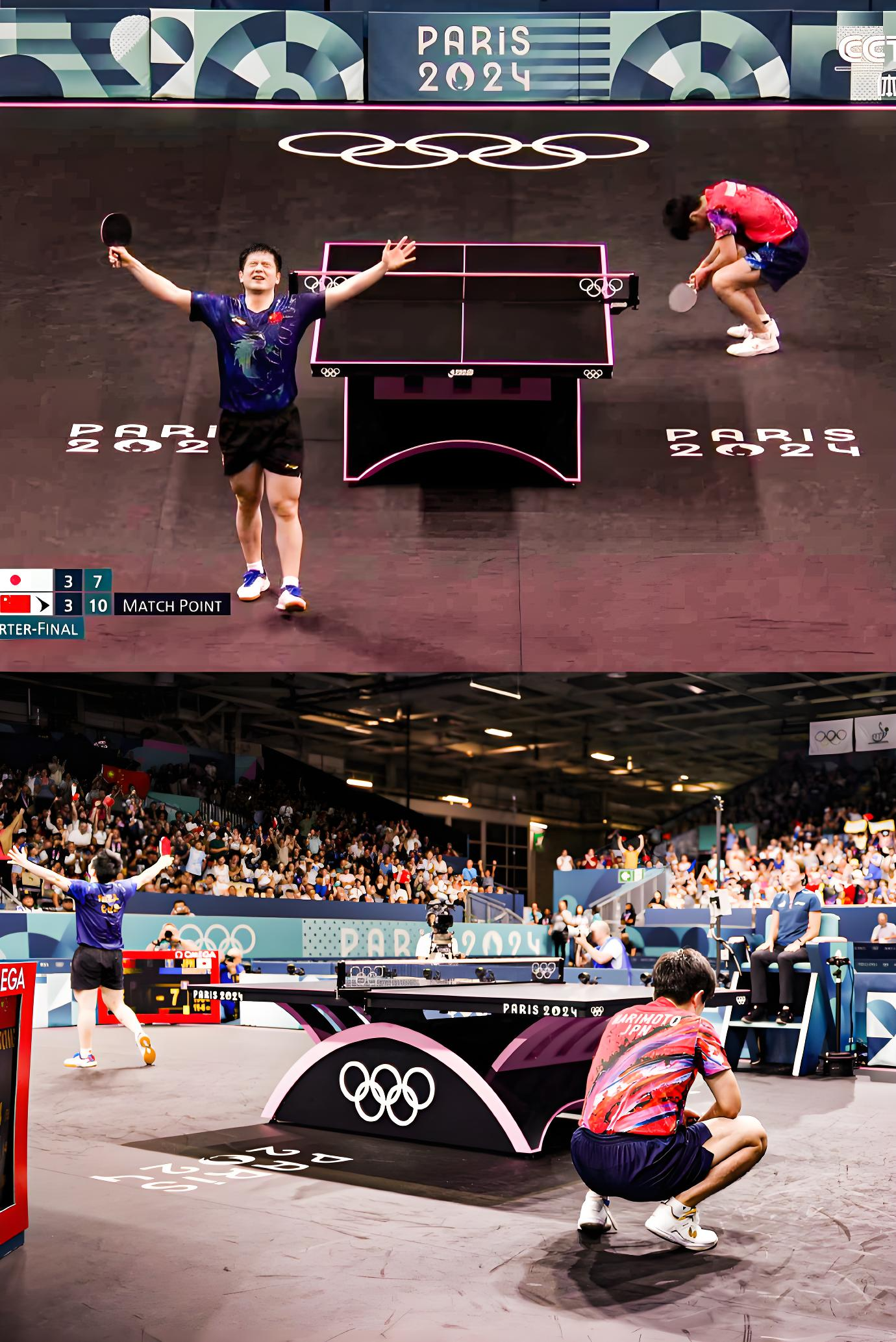 法国乒乓球队鏖战日本乒乓球队，许昕三分雨点燃全场的简单介绍